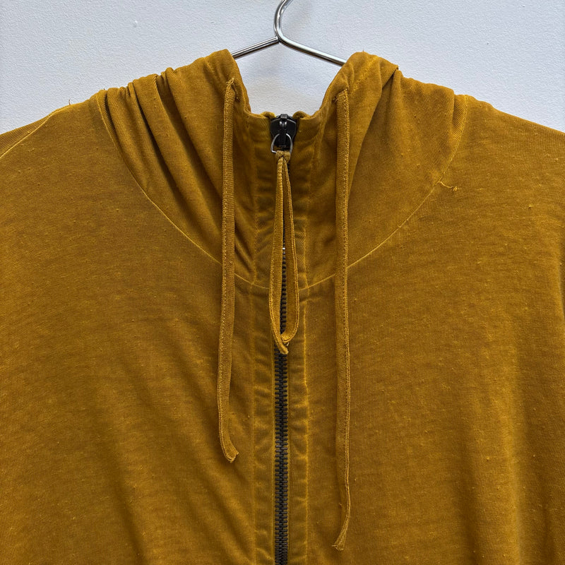 Boris Bidjan Saberi Mustard Zip Up Hoodie