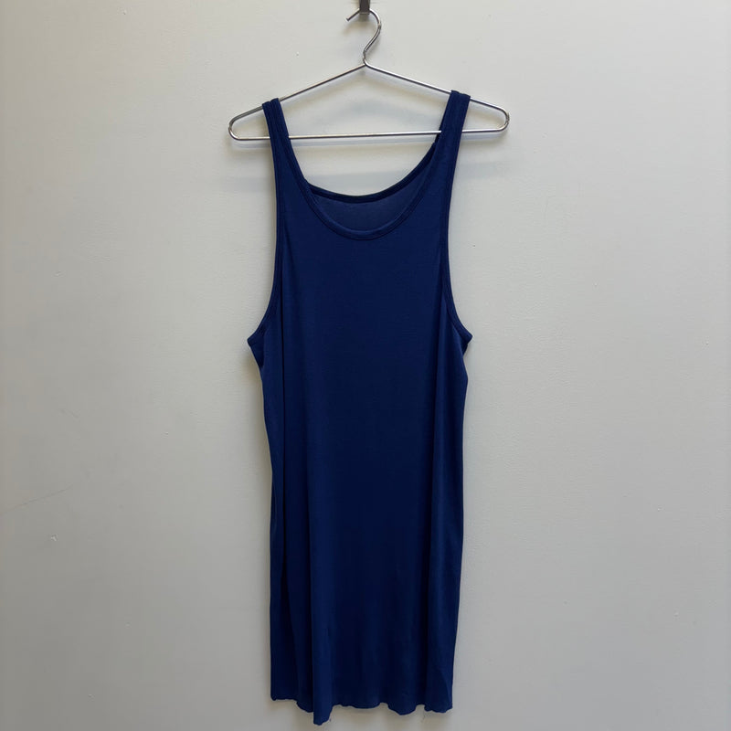 Boris Bidjan Saberi Nuclear Blue Micro Rib Tank Top