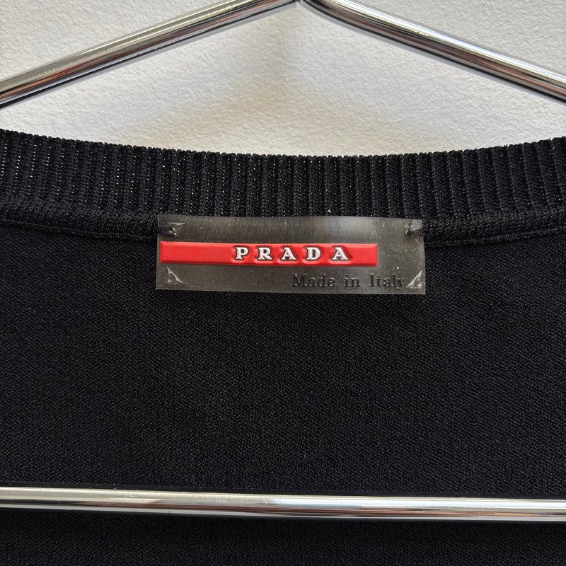 Prada Side Zipper Crewneck Sweater