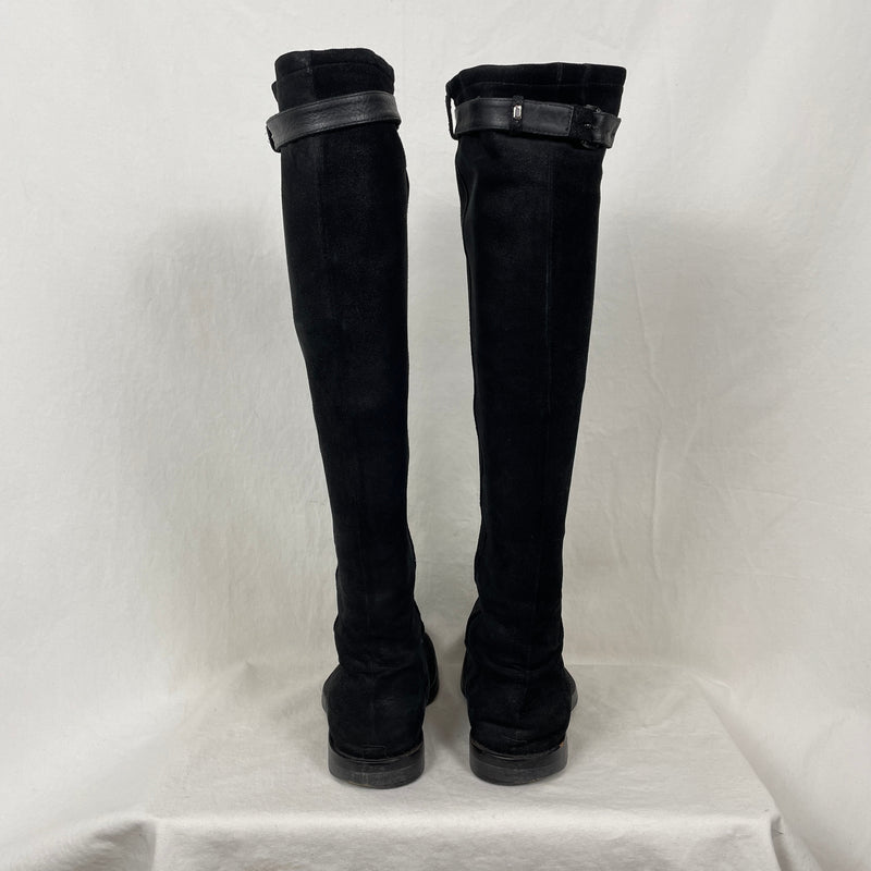 Ann Demeulemeester Suede Riding Boots