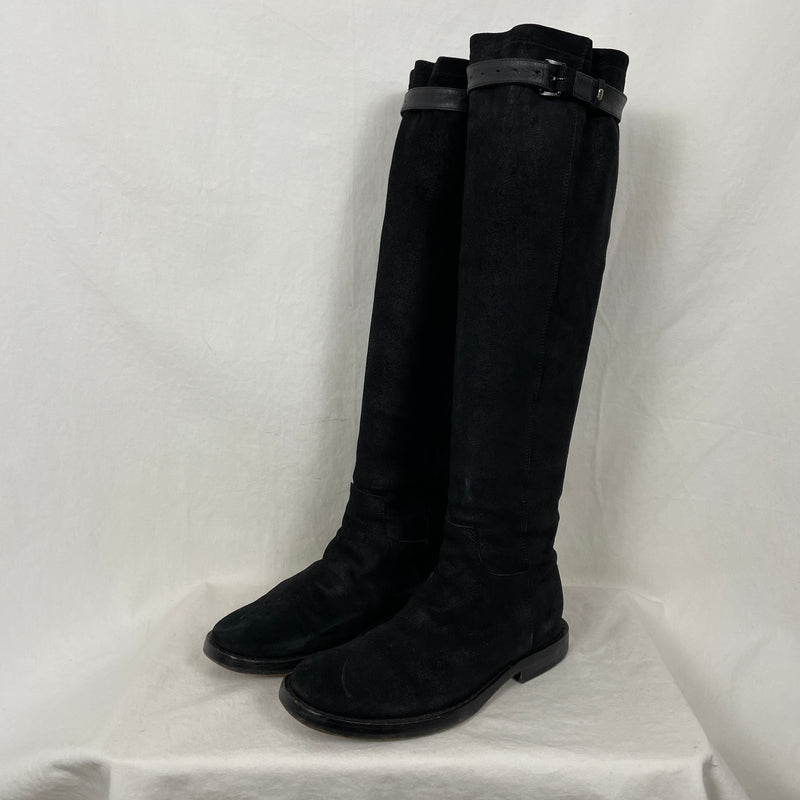 Ann Demeulemeester Suede Riding Boots