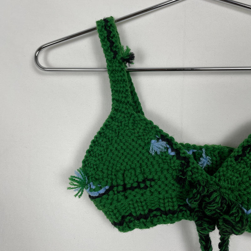 Prada Green Knit Bralette