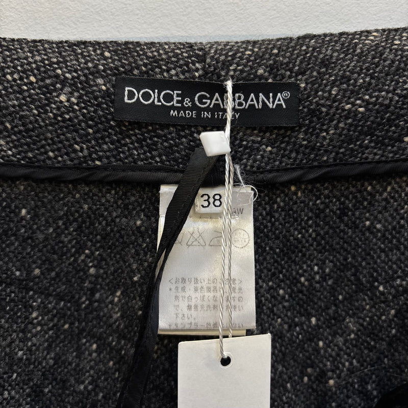 00s Dolce & Gabbana Low Rise Tweed Pants