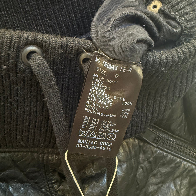 00s Le Grande Bleu (L.G.B.) Layered Deer Leather Shorts