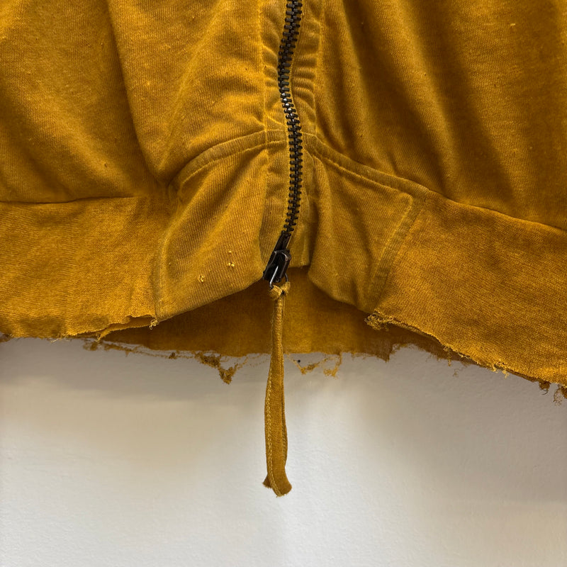 Boris Bidjan Saberi Mustard Zip Up Hoodie