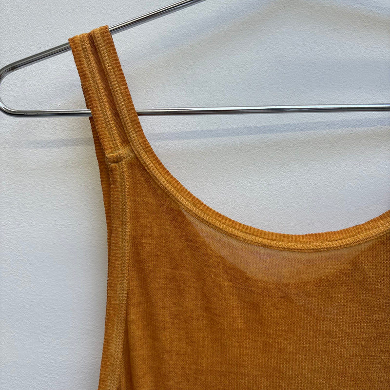 Boris Bidjan Saberi Burnt Yellow Tank Top