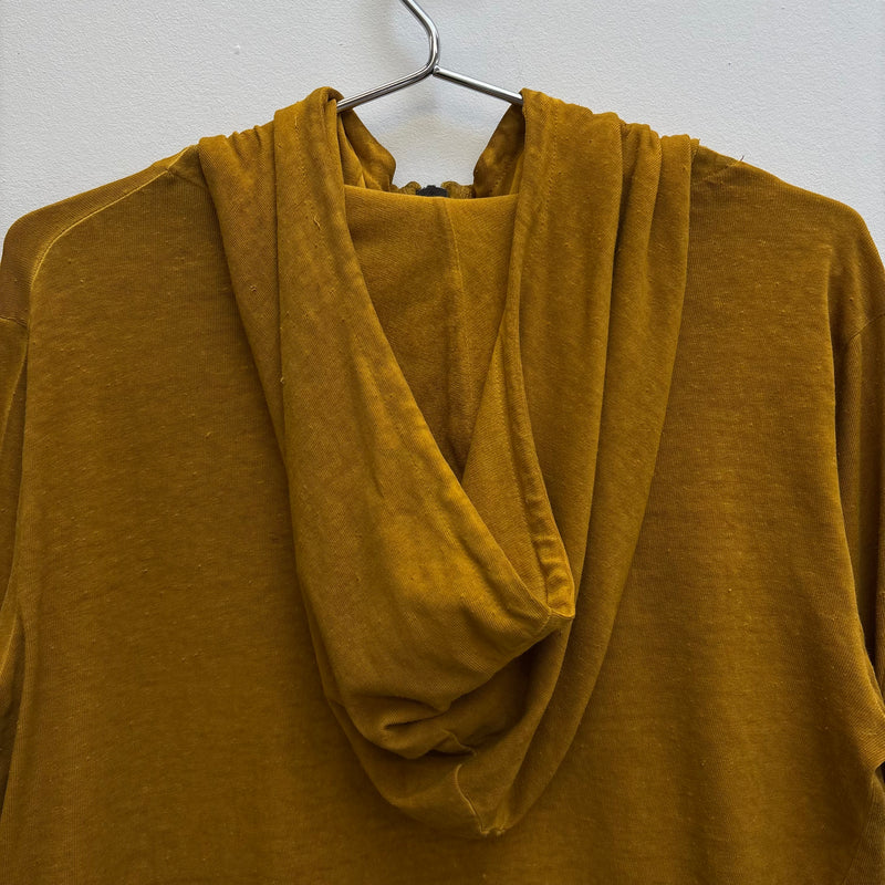 Boris Bidjan Saberi Mustard Zip Up Hoodie