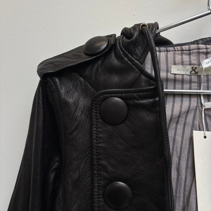 Mike & Chris Cropped Leather Jacket