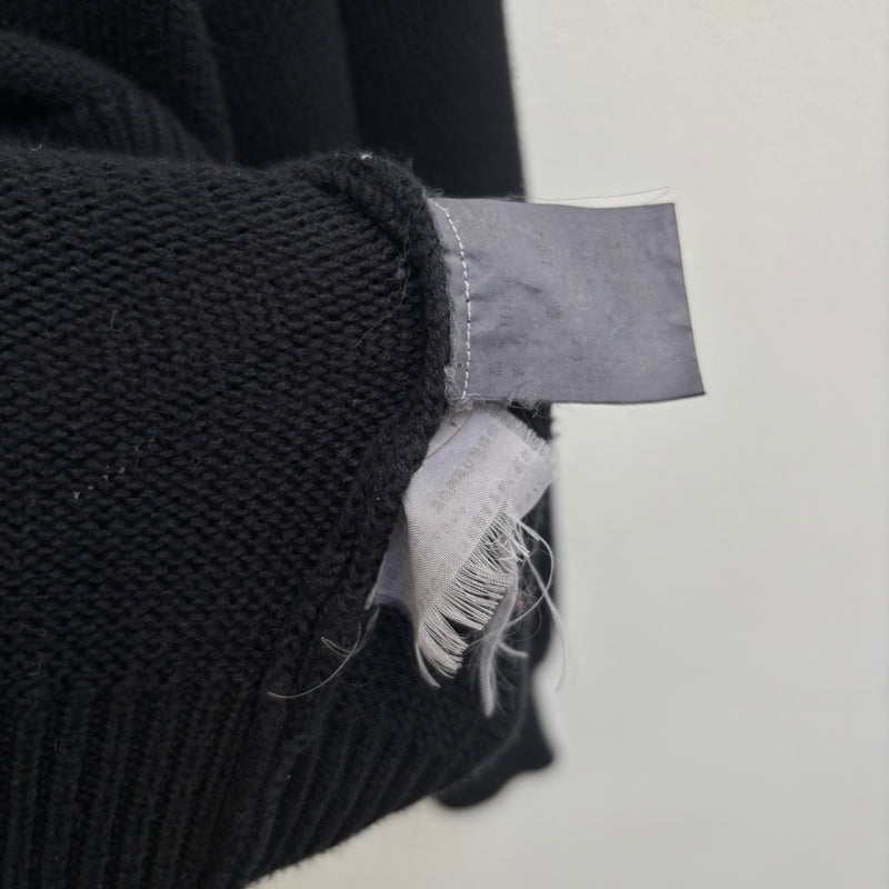 Comme Des Garçons V Neck Knit Sweater