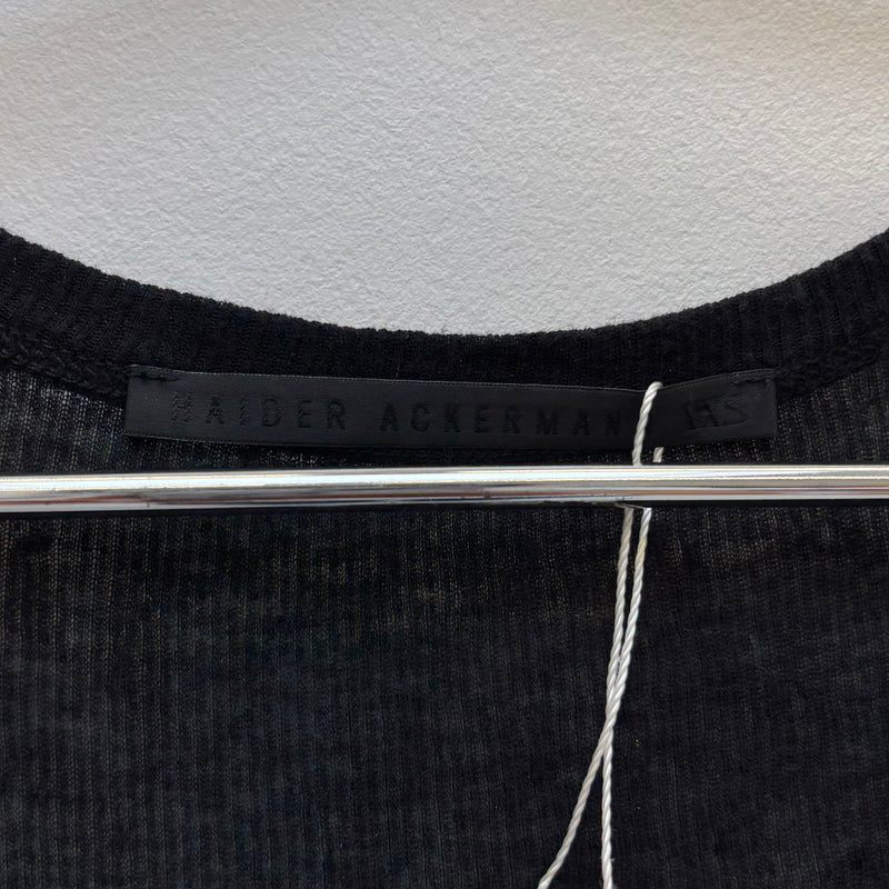 Haider Ackermann Gold Ribbed Tank Top