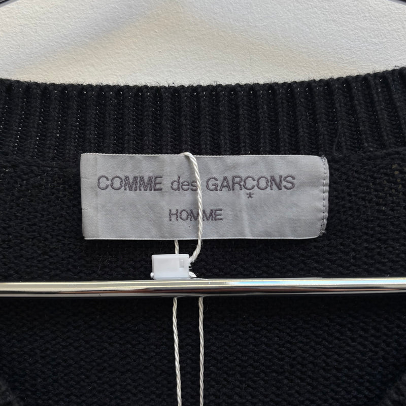 Comme Des Garçons V Neck Knit Sweater