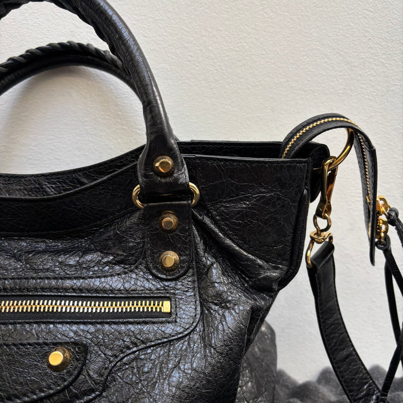 Balenciaga Velo Motocross Leather Handbag