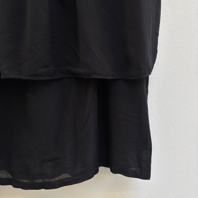 Helmut Lang Layered Sheer Draped Dress