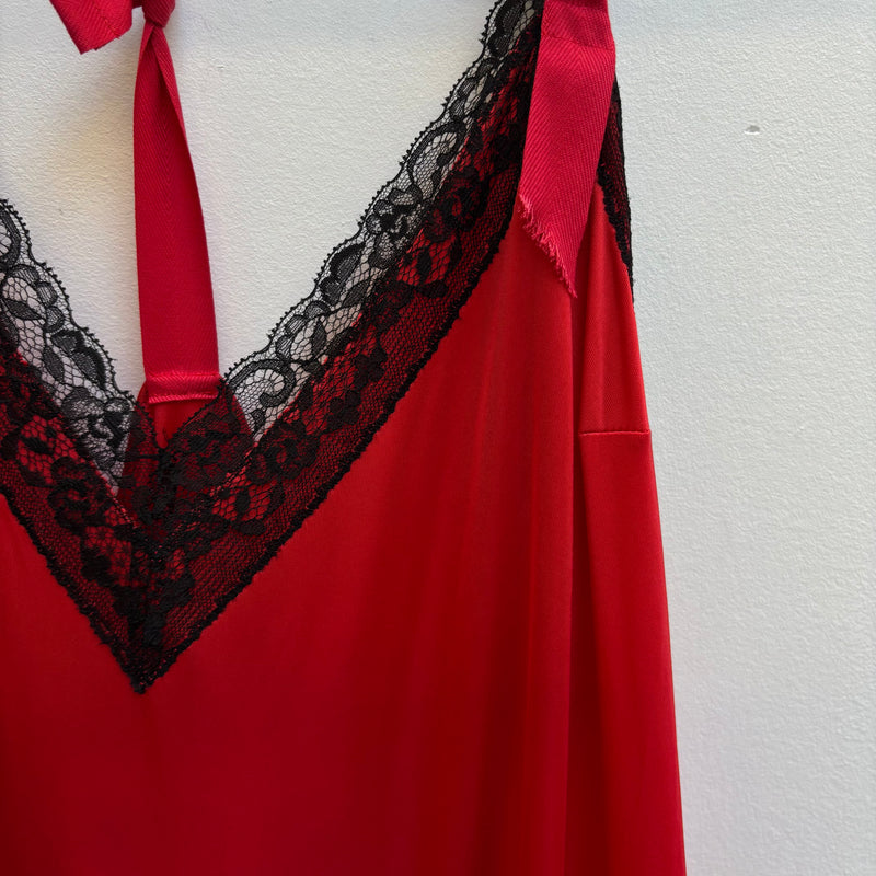 SS20 Junya Watanabe Lace Trim Buckle Strap Slip Dress