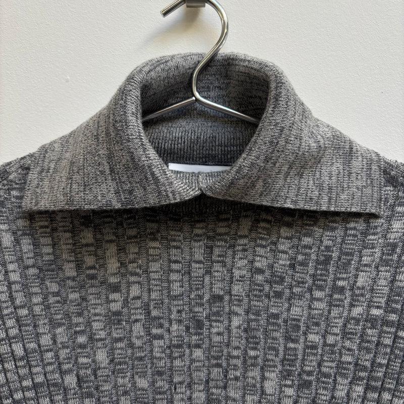 Jil Sander Fold Over Turtleneck Knit Sweater