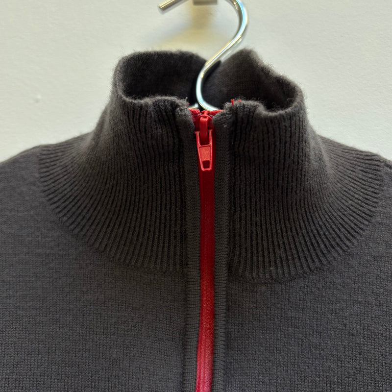 Jean Paul Gaultier Knit Zip Up Turtleneck Sweater