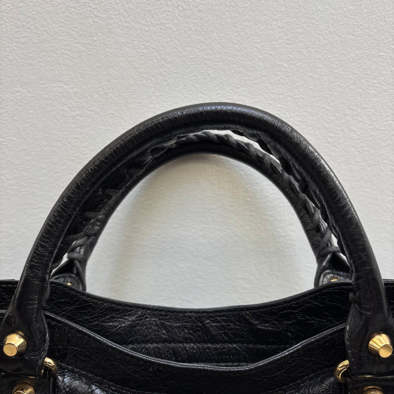 Balenciaga Velo Motocross Leather Handbag
