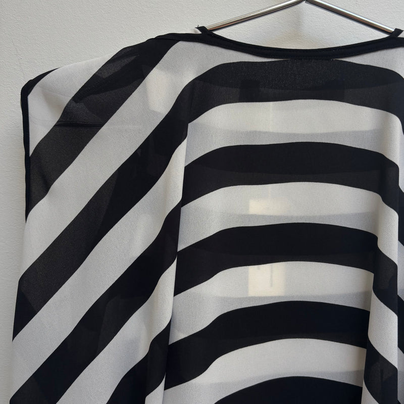 SS09 Junya Watanabe Striped Draped Top