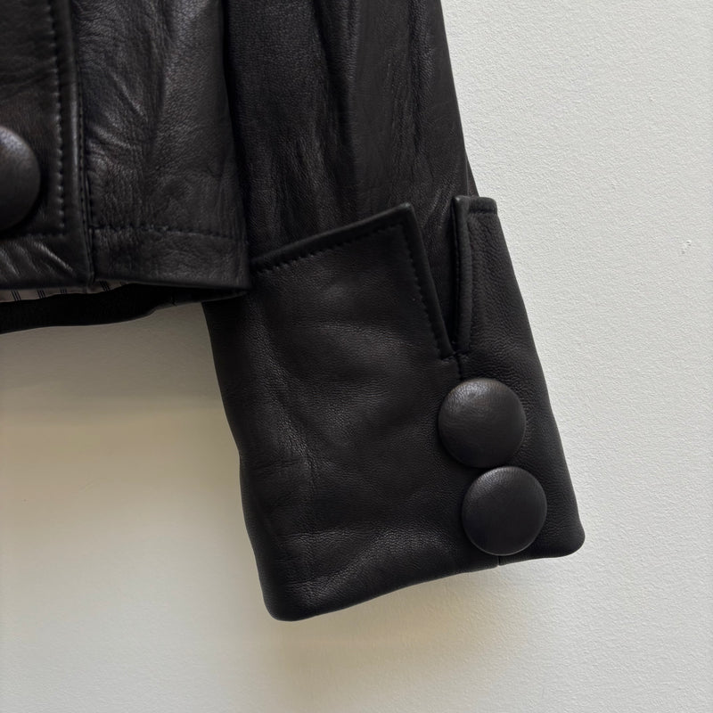 Mike & Chris Cropped Leather Jacket