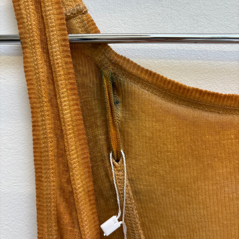 Boris Bidjan Saberi Burnt Yellow Tank Top