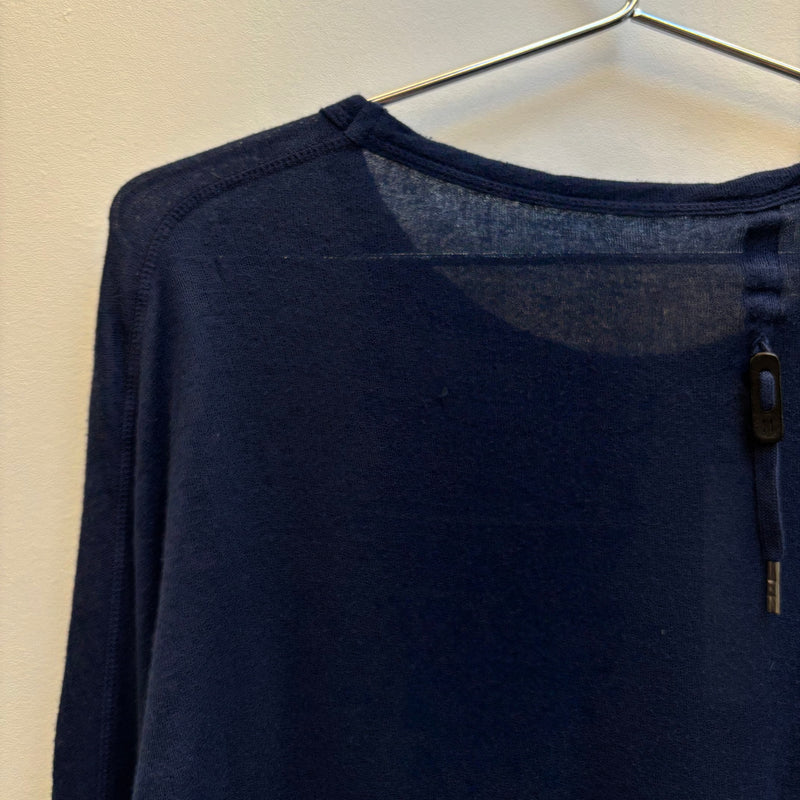 FW18 Boris Bidjan Saberi Dark Nuclear Blue Long Sleeve Tee