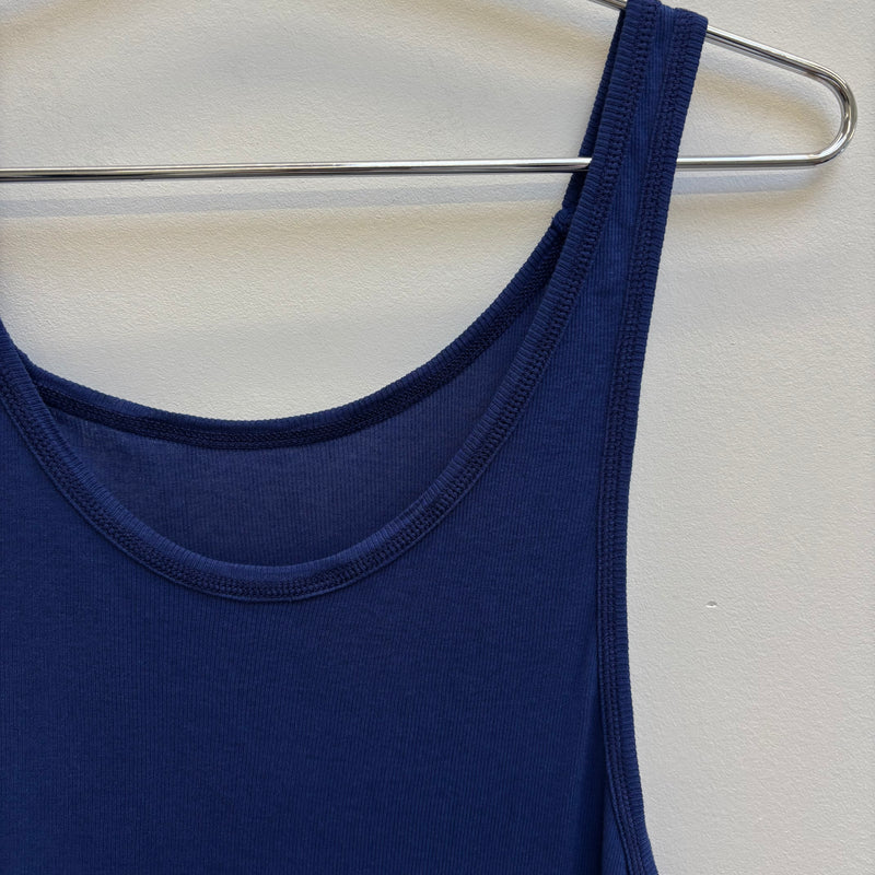 Boris Bidjan Saberi Nuclear Blue Micro Rib Tank Top