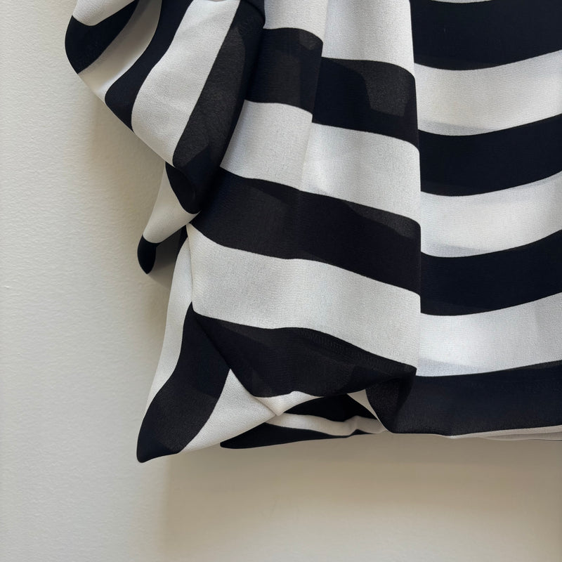 SS09 Junya Watanabe Striped Draped Top