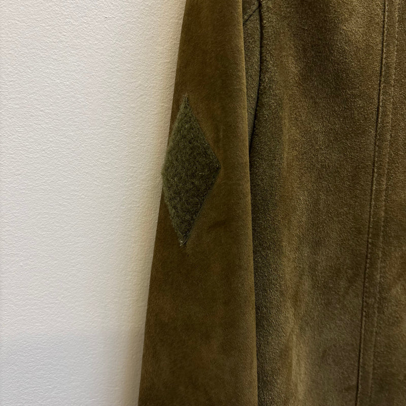 FW16 Yves Saint Laurent Suede Leather Military Jacket