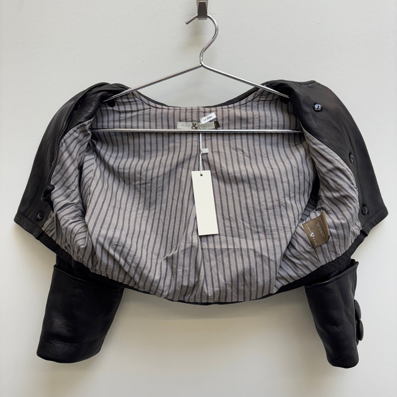Mike & Chris Cropped Leather Jacket