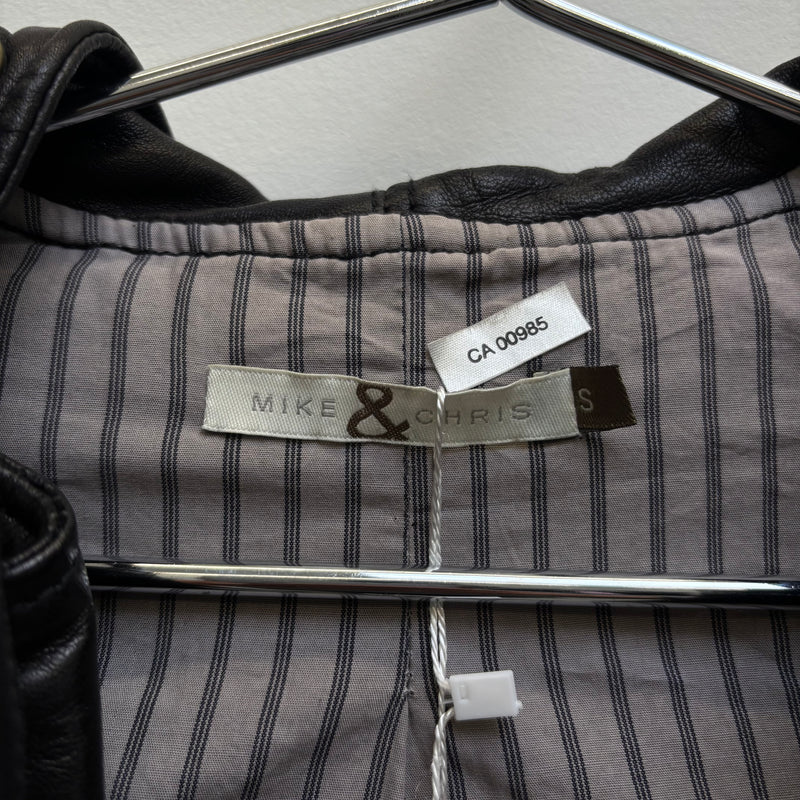 Mike & Chris Cropped Leather Jacket