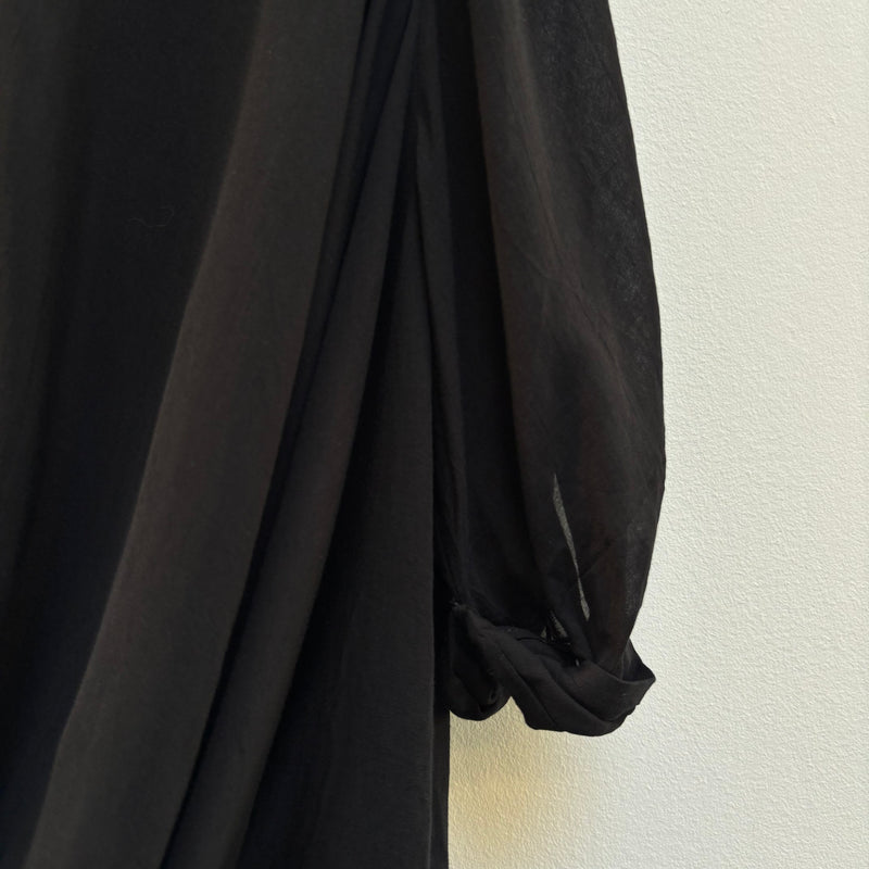 Helmut Lang Layered Sheer Draped Dress