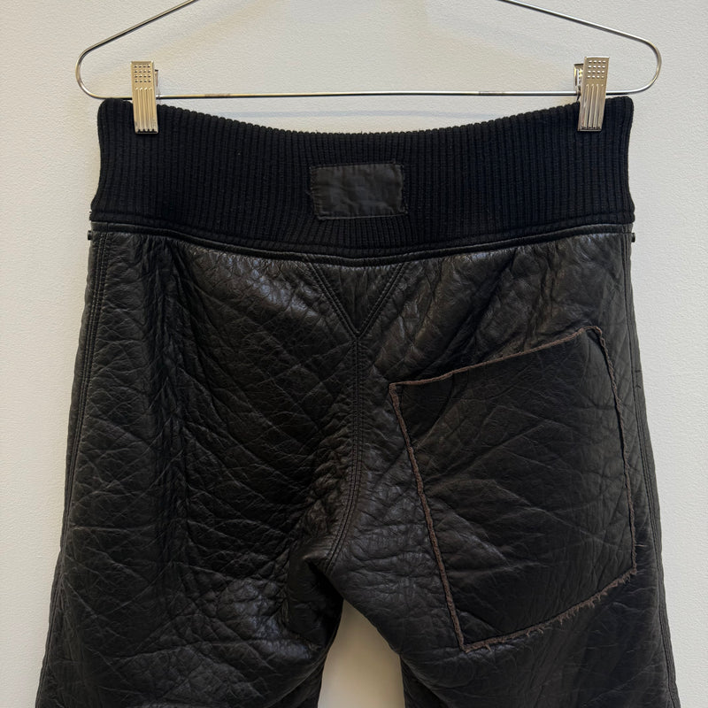 00s Le Grande Bleu (L.G.B.) Layered Deer Leather Shorts