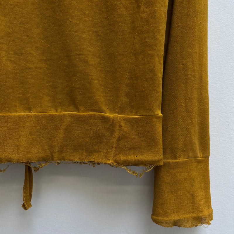 Boris Bidjan Saberi Mustard Zip Up Hoodie