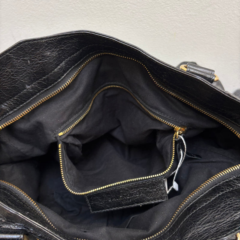 Balenciaga Velo Motocross Leather Handbag