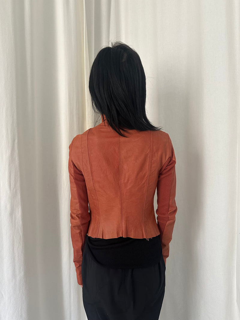 00s Rick Owens Olmar & Marita Era Leather Jacket