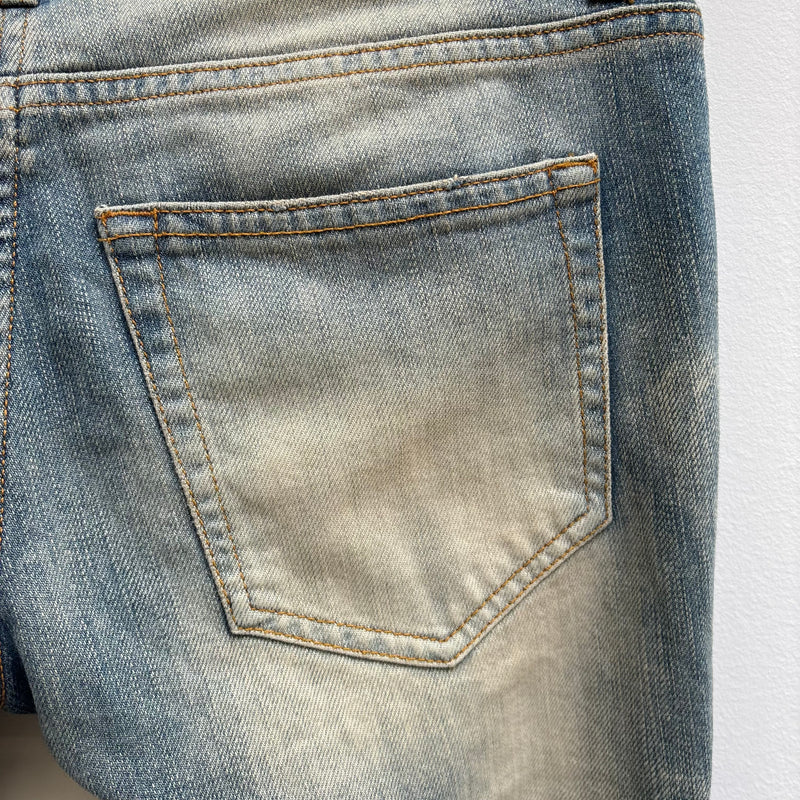 FW11 Balmain Studded Low Rise Skinny Jeans