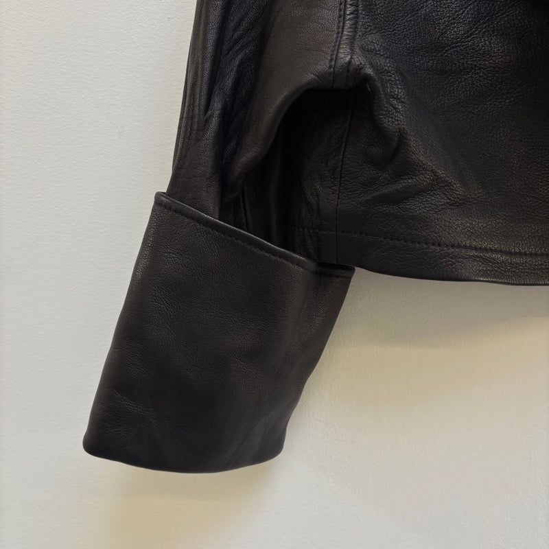 Mike & Chris Cropped Leather Jacket
