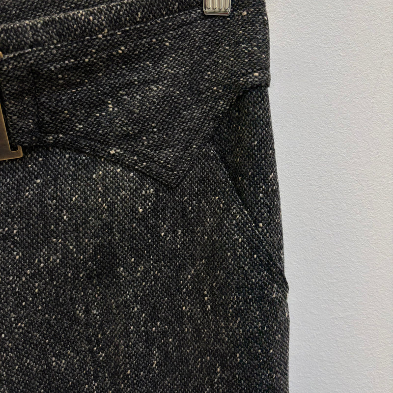 00s Dolce & Gabbana Low Rise Tweed Pants