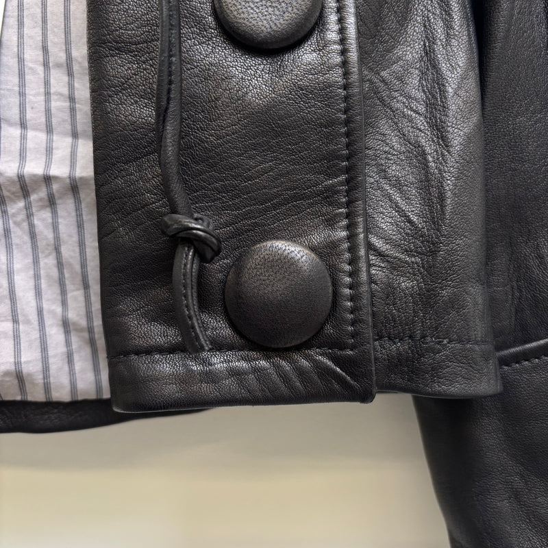 Mike & Chris Cropped Leather Jacket
