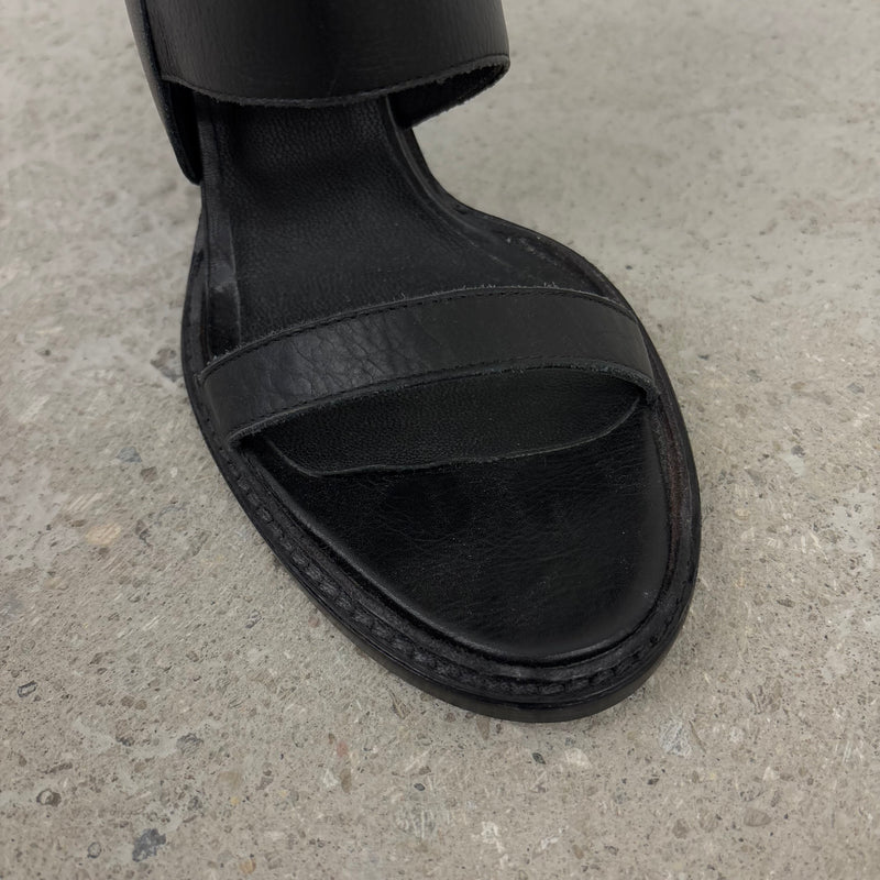 Helmut Lang Strap Leather Sandal Heels