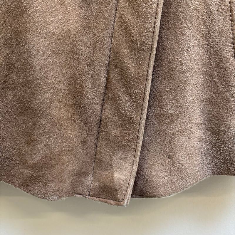 Damir Doma Suede & Fur Beige Moto Jacket