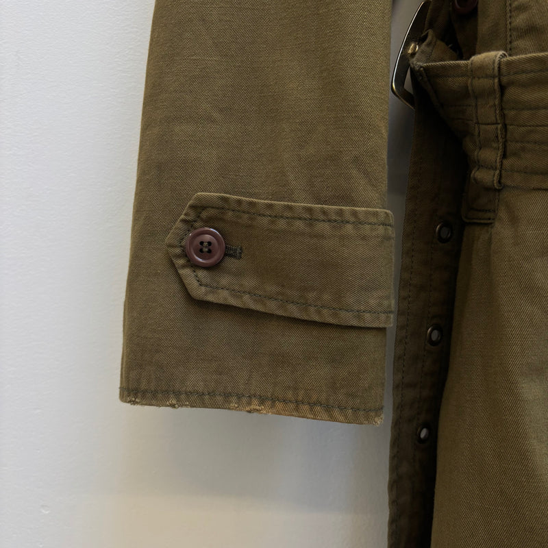 Le Grand Bleu (L.G.B.) Khaki Trench Coat Royal Flash