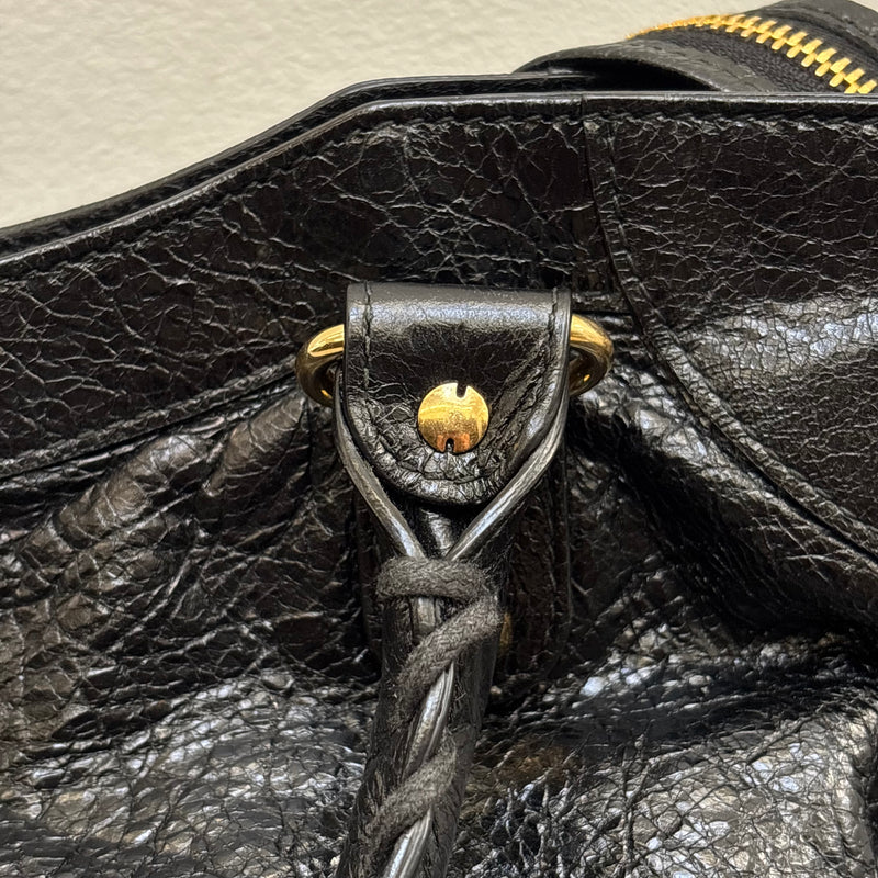 Balenciaga Velo Motocross Leather Handbag