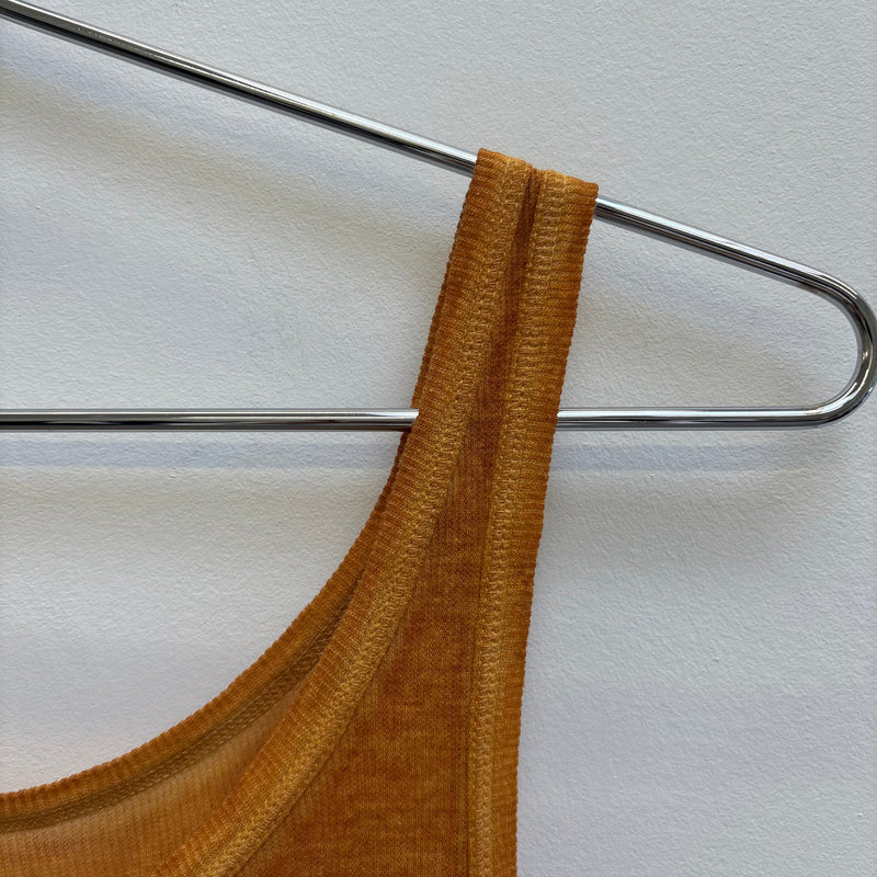 Boris Bidjan Saberi Burnt Yellow Tank Top
