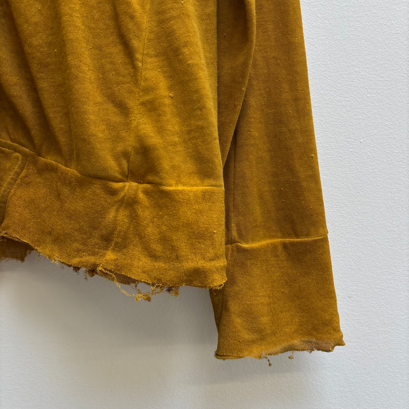 Boris Bidjan Saberi Mustard Zip Up Hoodie