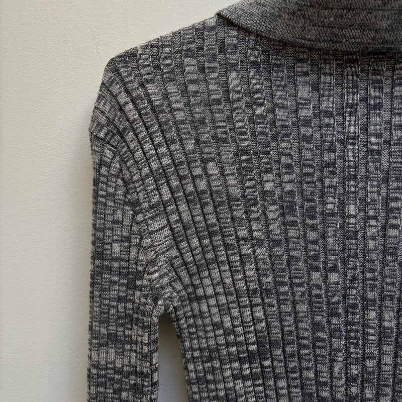 Jil Sander Fold Over Turtleneck Knit Sweater