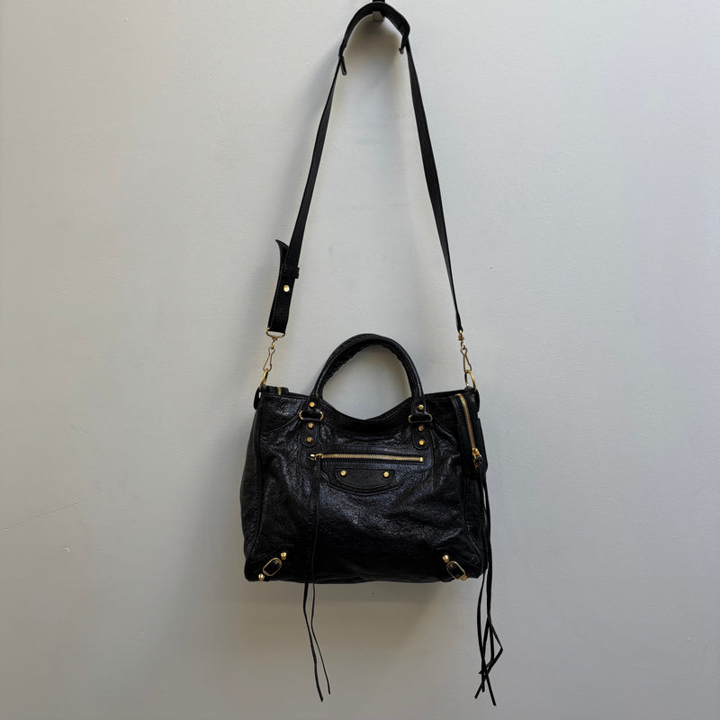 Balenciaga Velo Motocross Leather Handbag