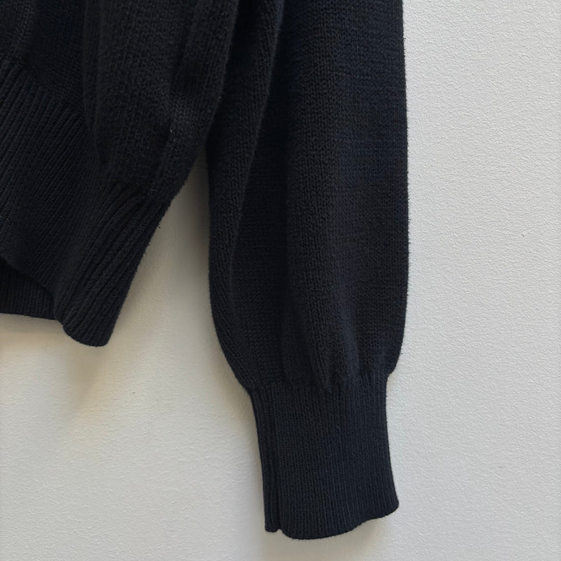 Comme Des Garçons V Neck Knit Sweater