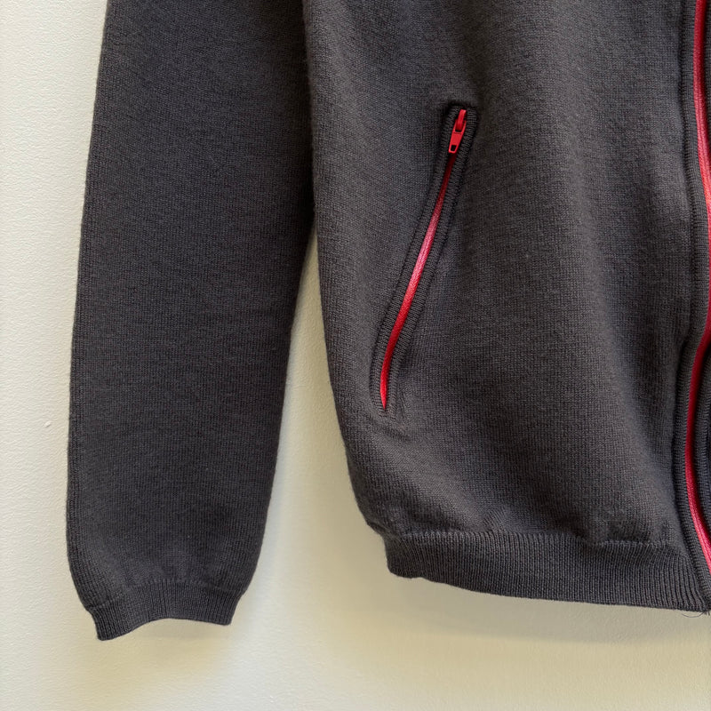 Jean Paul Gaultier Knit Zip Up Turtleneck Sweater