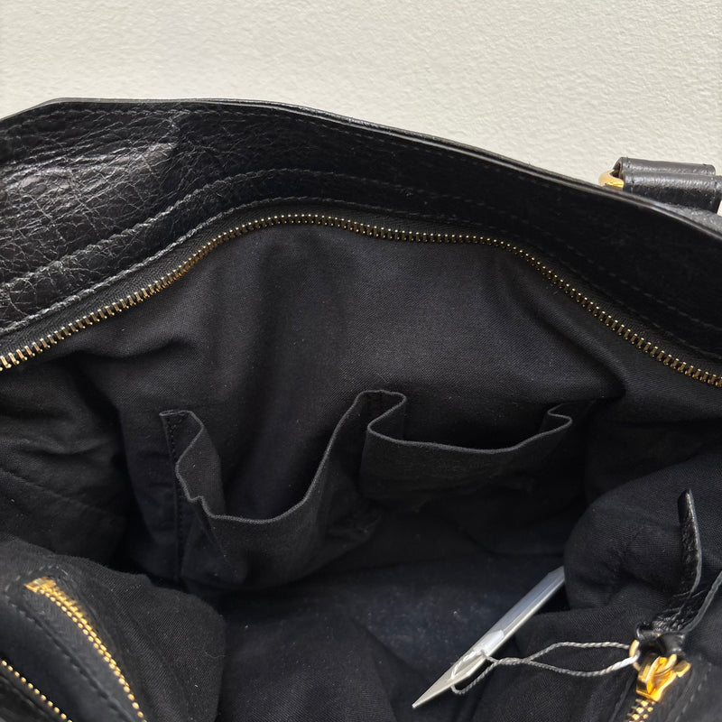 Balenciaga Velo Motocross Leather Handbag